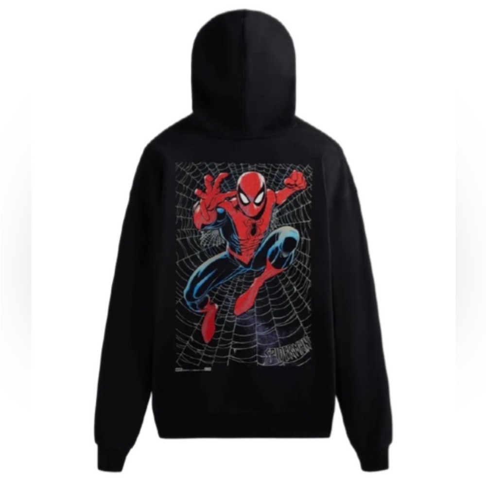 Black Spider-Man Graphic Hoodie kith